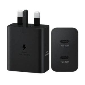 Samsung 50W 3-Pin Power Adapter Duo with Type-C to Type-C Cable