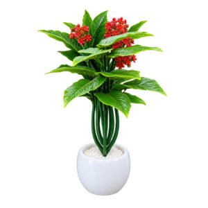 Artificial Flower Plant with Decorative Pot
