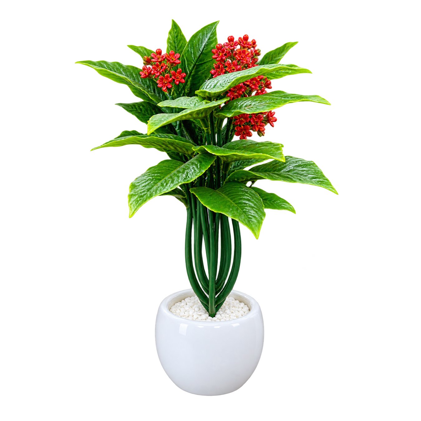 Artificial Flower Plant with Decorative Pot