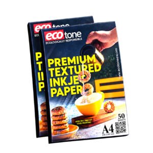 EcoTone Premium Embossed Texture Inkjet Paper – A4, 260 GSM, 50 Sheets