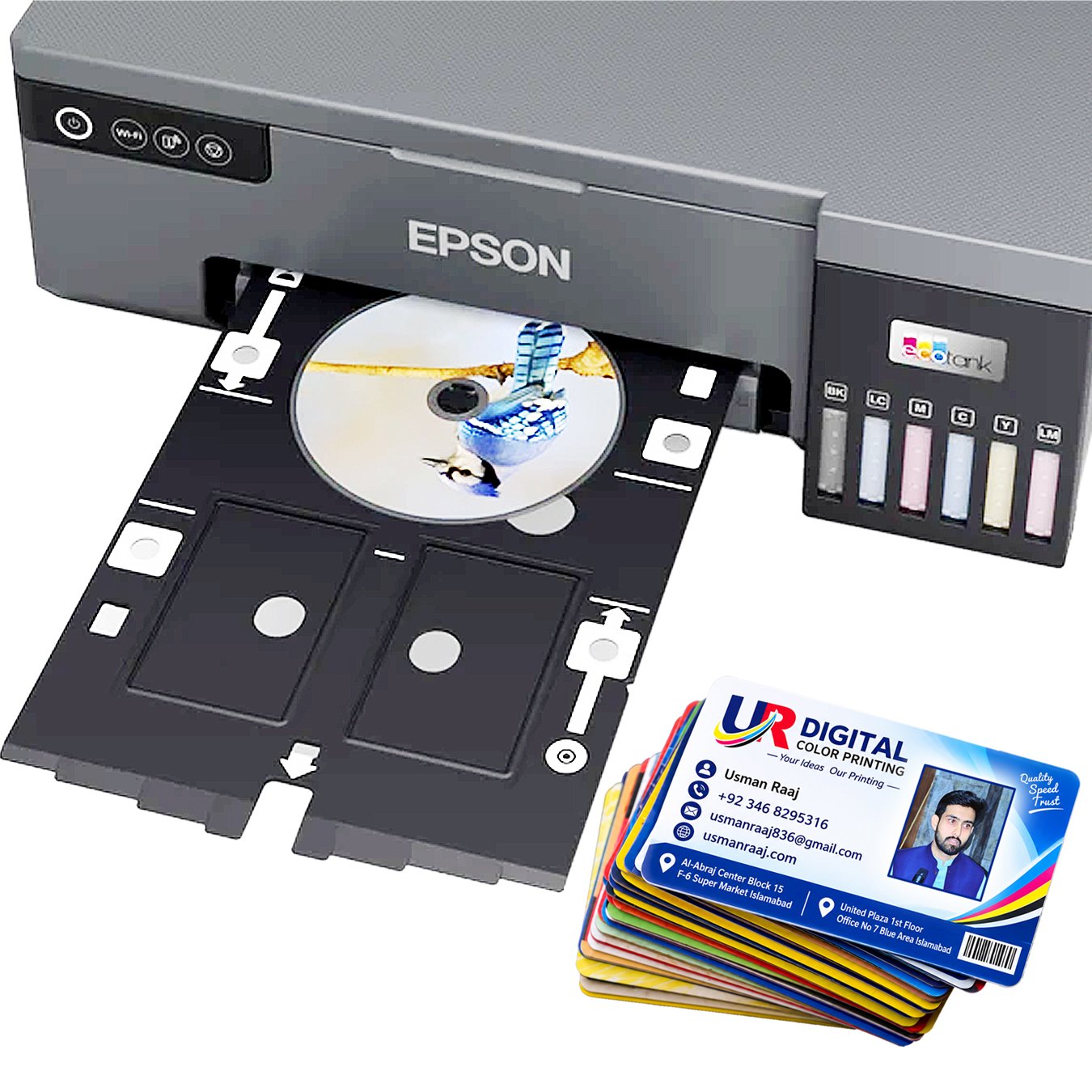 Epson EcoTank L8050 A4 Photo Printer | Wi-Fi Ink Tank | 6-Color Photo Printing | Borderless Printing