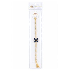 ZAYAN Gold-Plated Blue Butterfly Crystal Bracelet