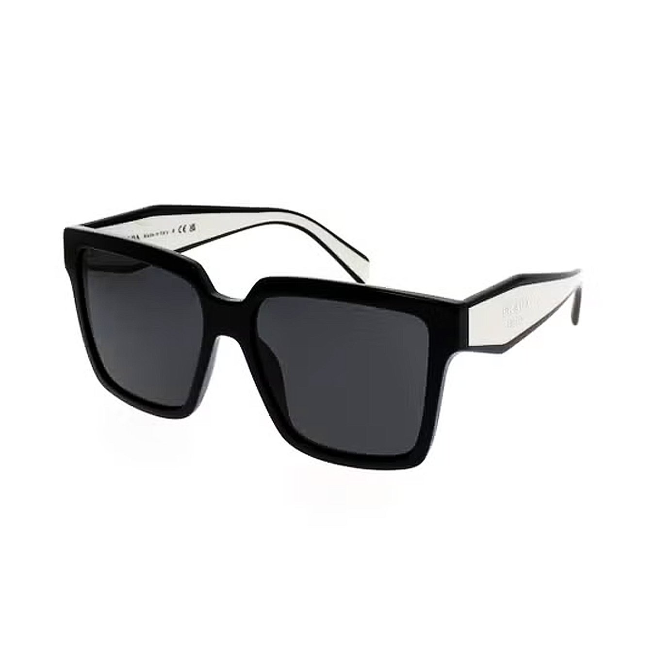 Premium Black Oversized Square Sunglasses with Smoky Grey Gradient Lenses – Prada Milano Style