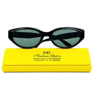 Women’s Black Cat-Eye Sunglasses – Stylish UV Protection Fashion Glasses