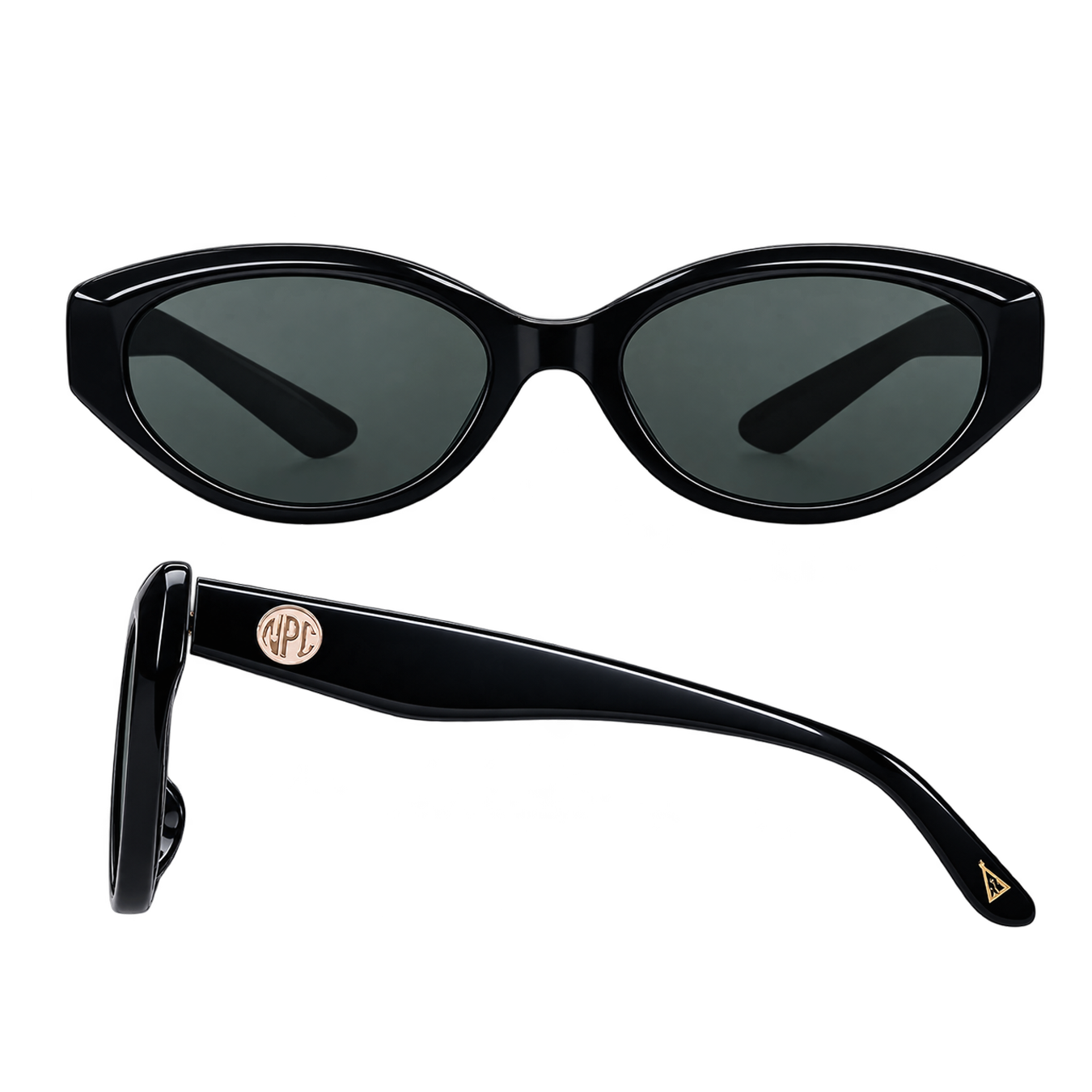 Women’s Black Cat-Eye Sunglasses – Stylish UV Protection Fashion Glasses