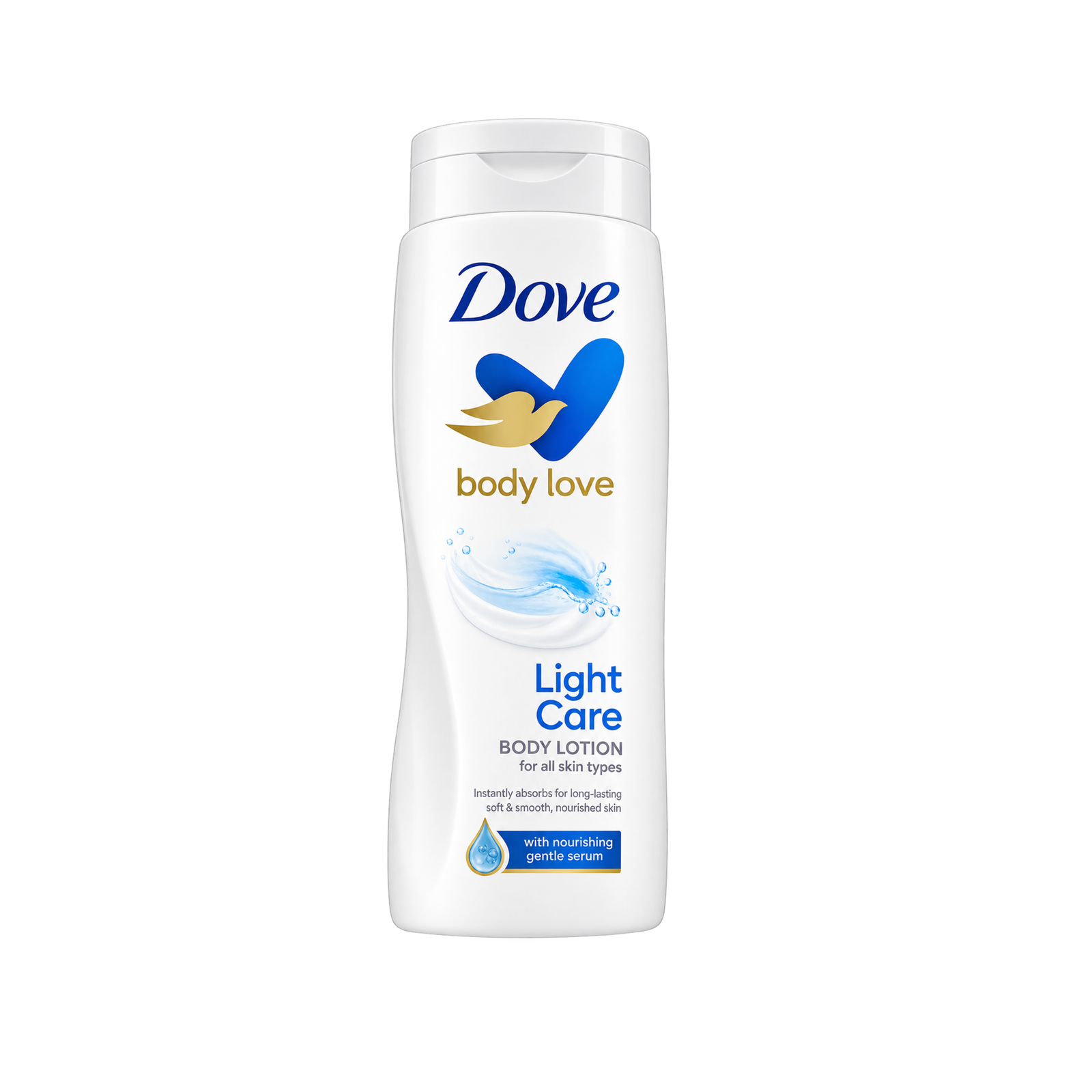 Dove Body Love Light Care Body Lotion 400ml – Moisturizing Body Lotion with Nourishing Gentle Serum for Soft, Smooth, Hydrated Skin – For All Skin Types