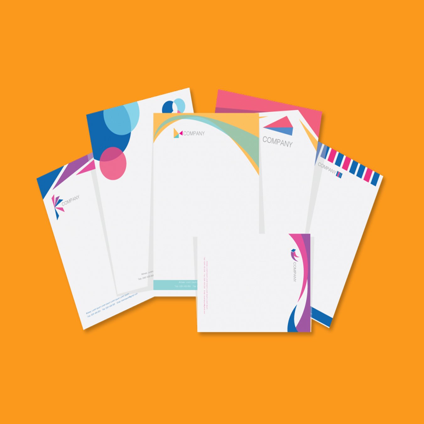 Professional Custom Letterhead Printing – Business Letterhead Design & Printing– 100 Pages (Minimum 10 Books)