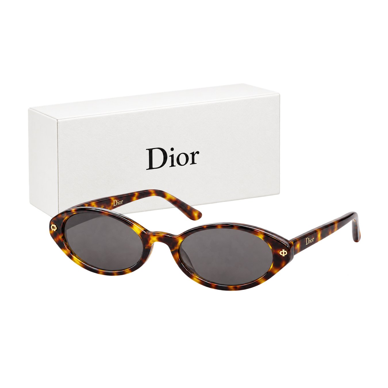 Dior Tortoiseshell Oval Sunglasses with Dark Grey Lenses – Premium Designer-Inspired Eyewear