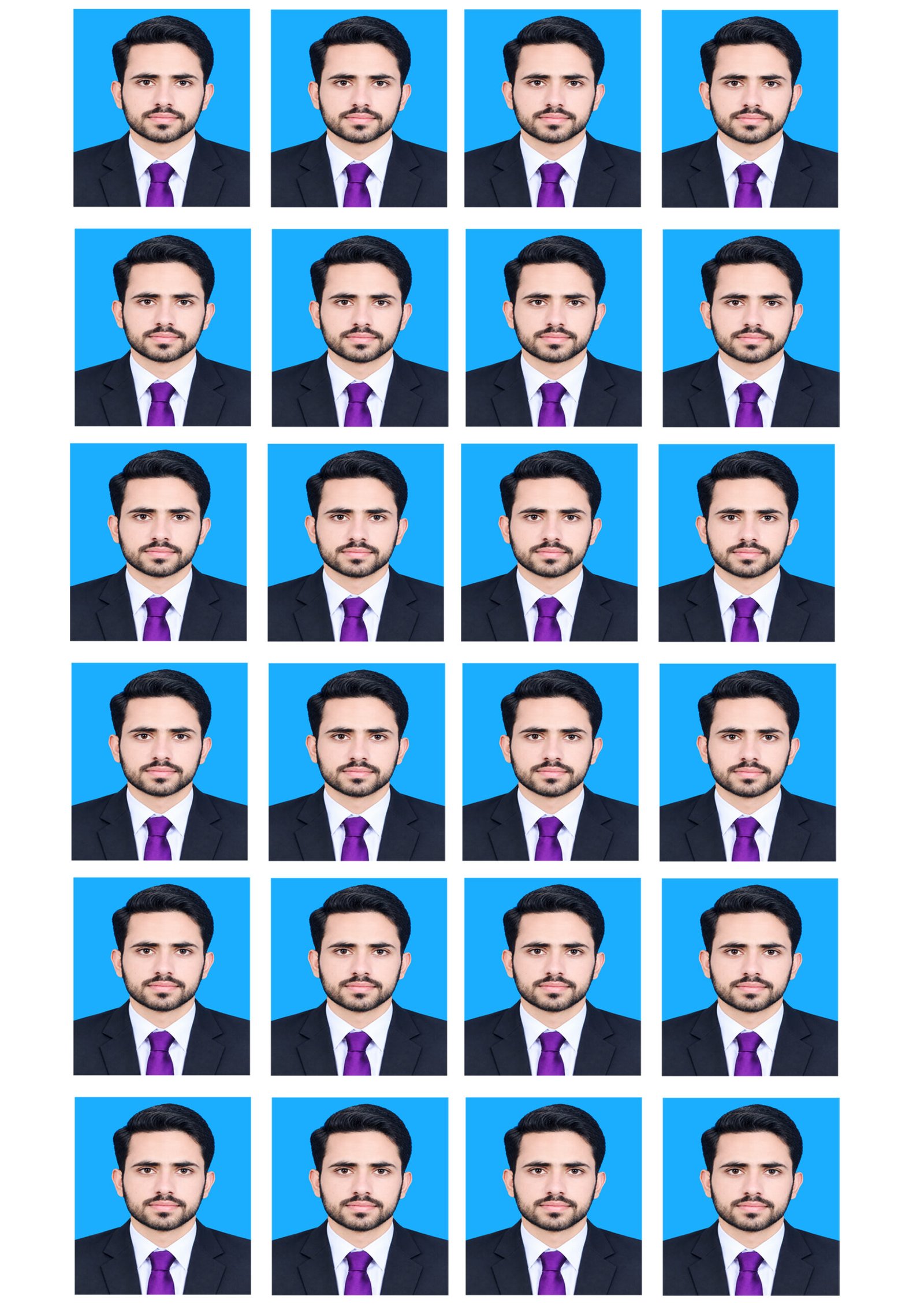Professional Passport Size Photos (8 Copies) 📸