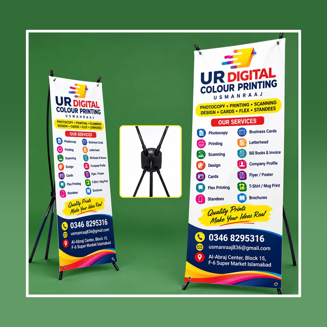 Roll-Up Standee Banner – Custom Printing & Advertising Display