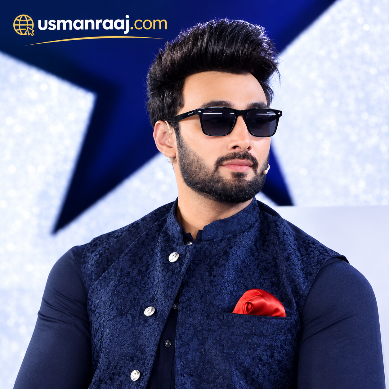 Premium Black Square Sunglasses with Grey Gradient Lenses
